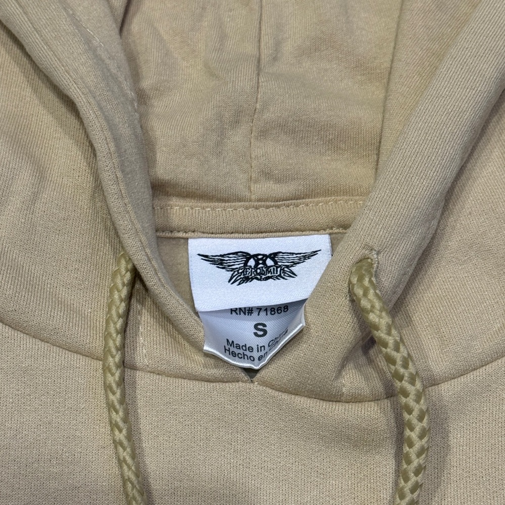 NWOT Aerosmith Embroidered Pullover Hoodie Sweatshirt Women’s Sz S - Picture 6 of 6